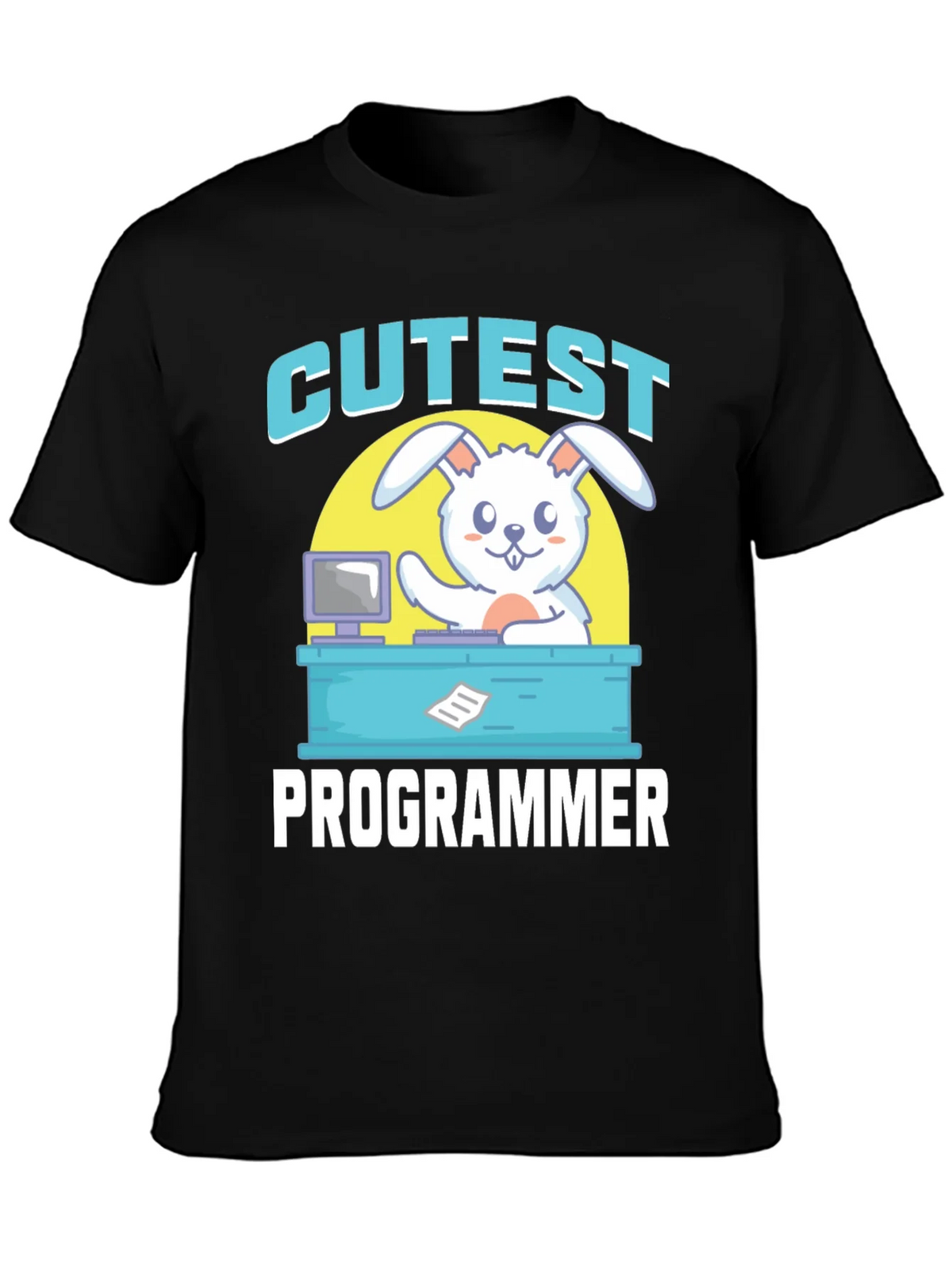 Cutest Programmer Graphic T-Shirt - Bunny Coder Tee product image 3