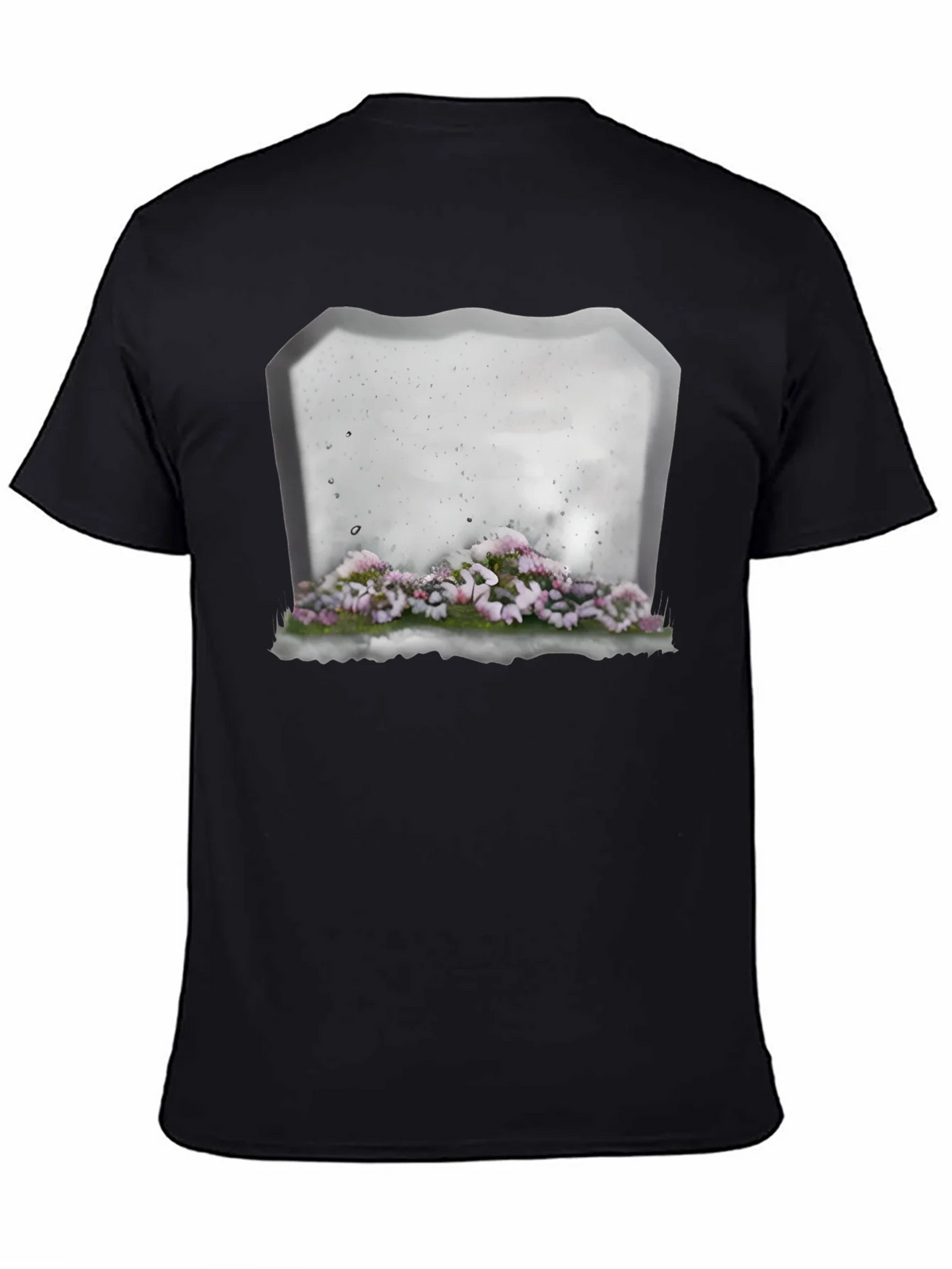 Floral Tombstone T-Shirt - Gothic Style product image 4