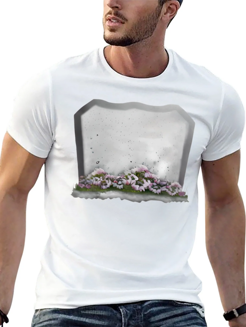 Floral Tombstone T-Shirt - Gothic Style product image 12