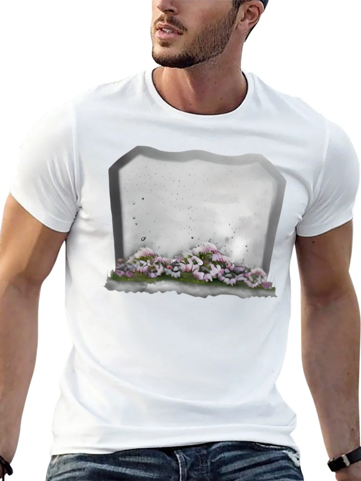 Floral Tombstone T-Shirt - Gothic Style product image 12