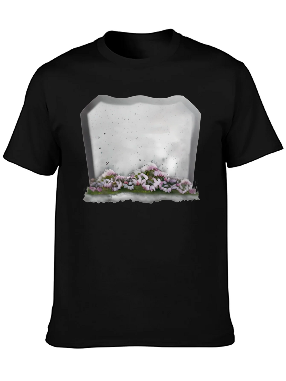 Floral Tombstone T-Shirt - Gothic Style product image 3