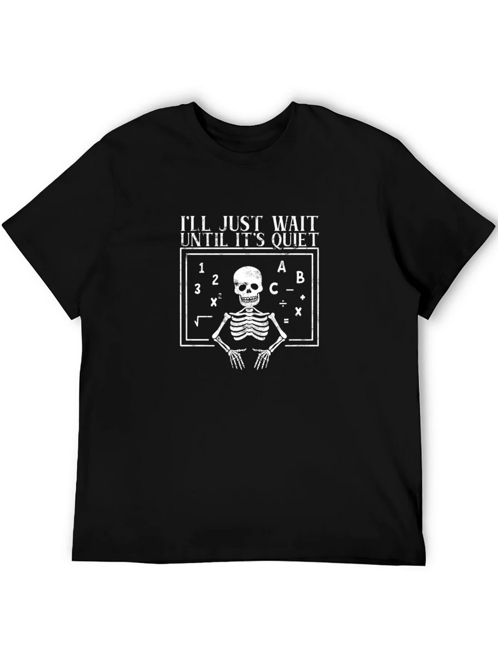 Skeleton Math Teacher T-Shirt - Ill Just Wait product image 5