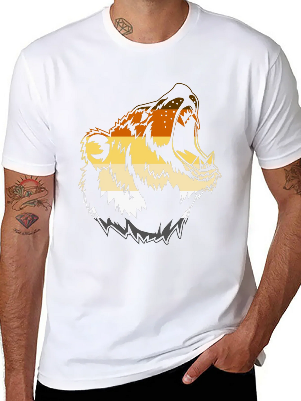 Bear Pride Graphic T-Shirt - Black product image 7