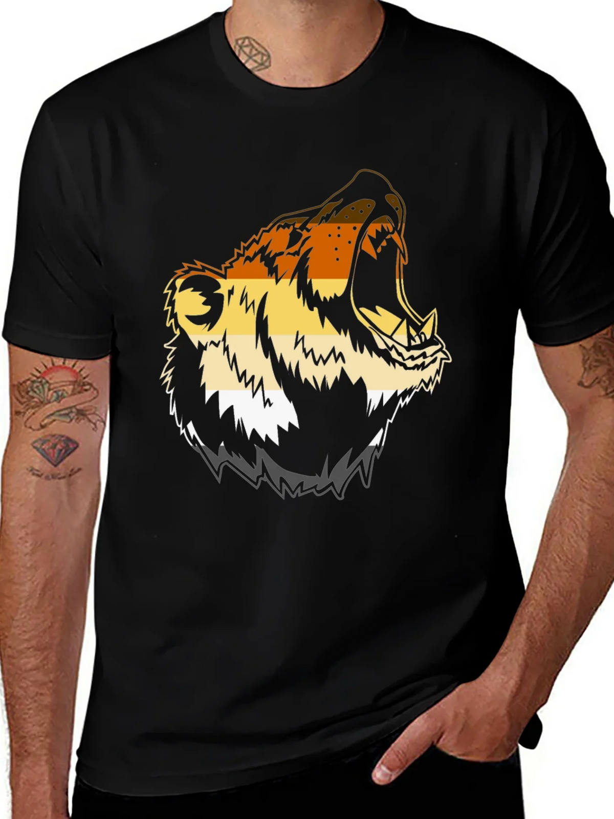 Bear Pride Graphic T-Shirt - Black product image 1