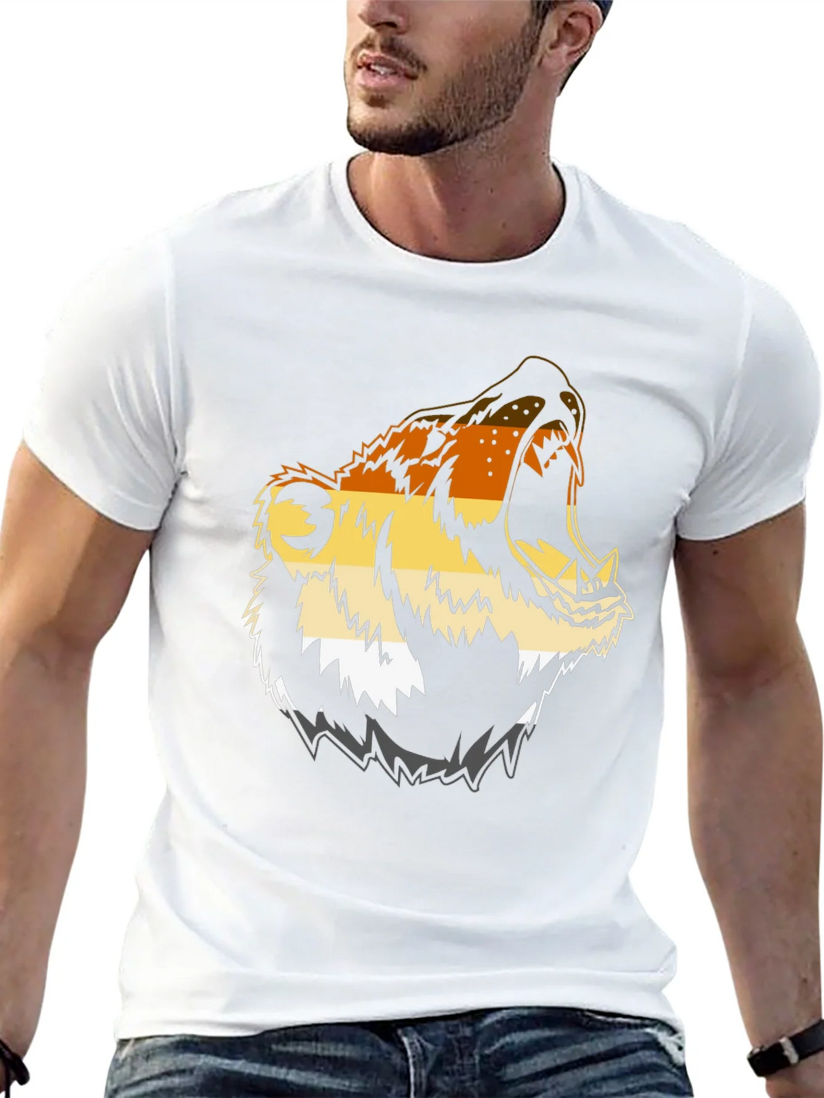 Bear Pride Graphic T-Shirt - Black product image 12