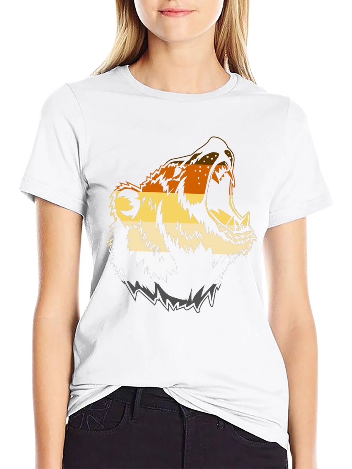 Bear Pride Graphic T-Shirt - Black product image 8