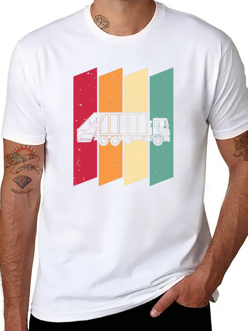 Retro Style Garbage Truck T-Shirt product image 7