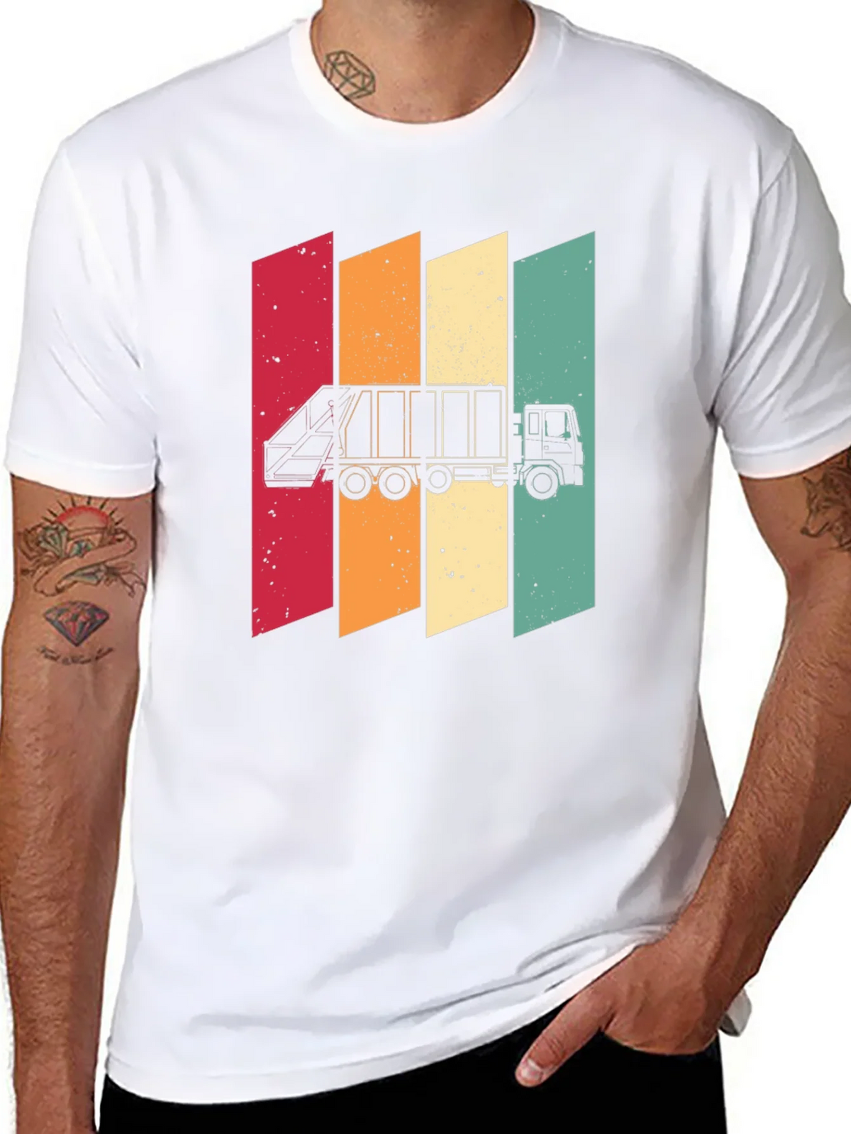 Retro Style Garbage Truck T-Shirt product image 7