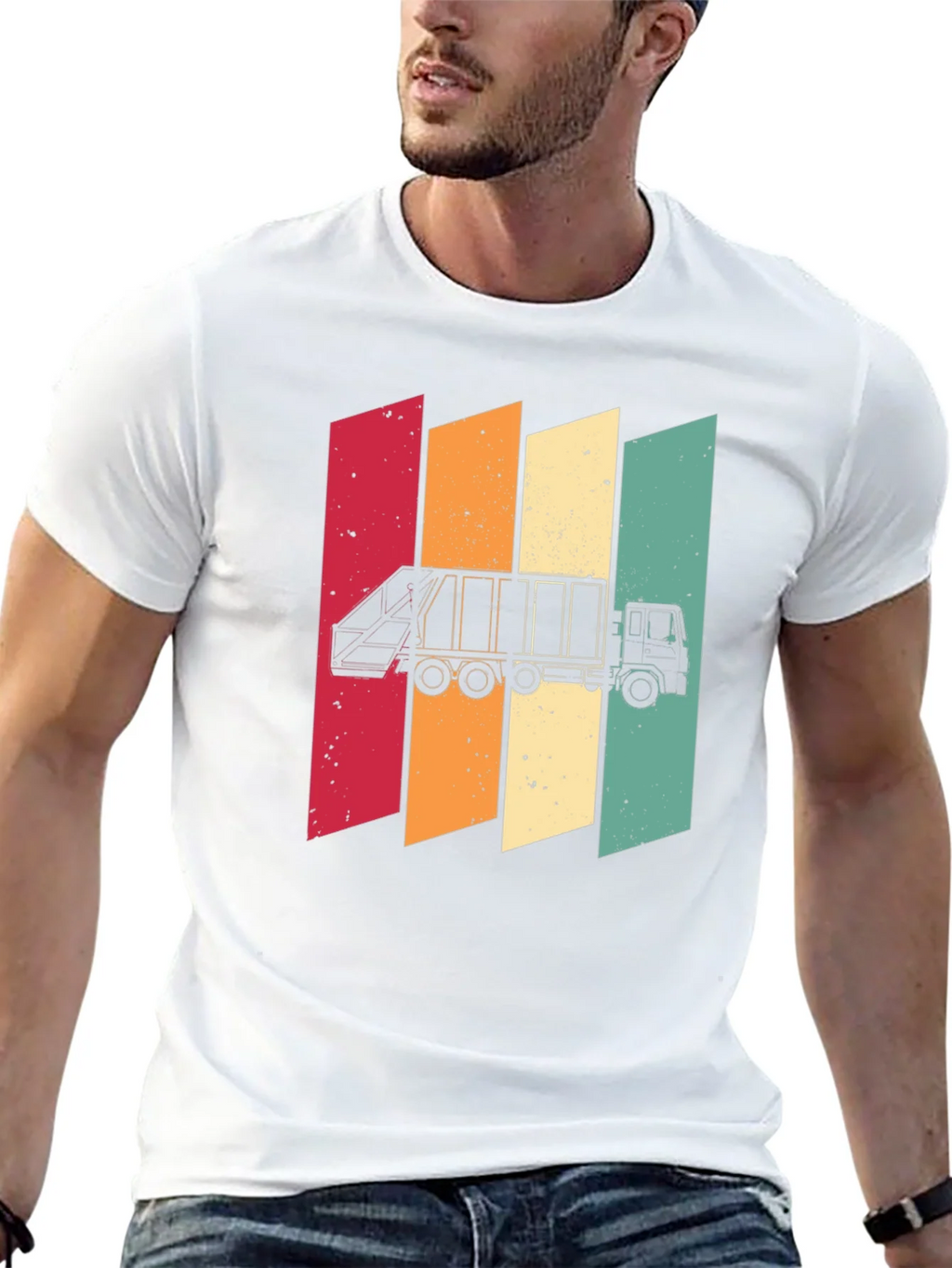 Retro Style Garbage Truck T-Shirt product image 12