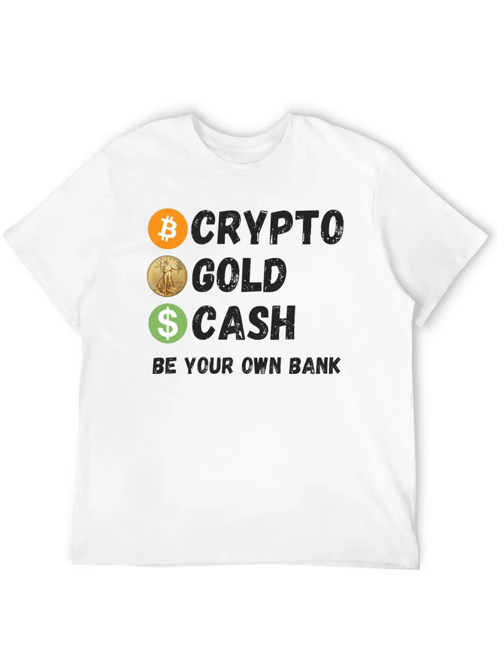 Crypto Gold Cash Tee - Be Your Own Bank product image 11