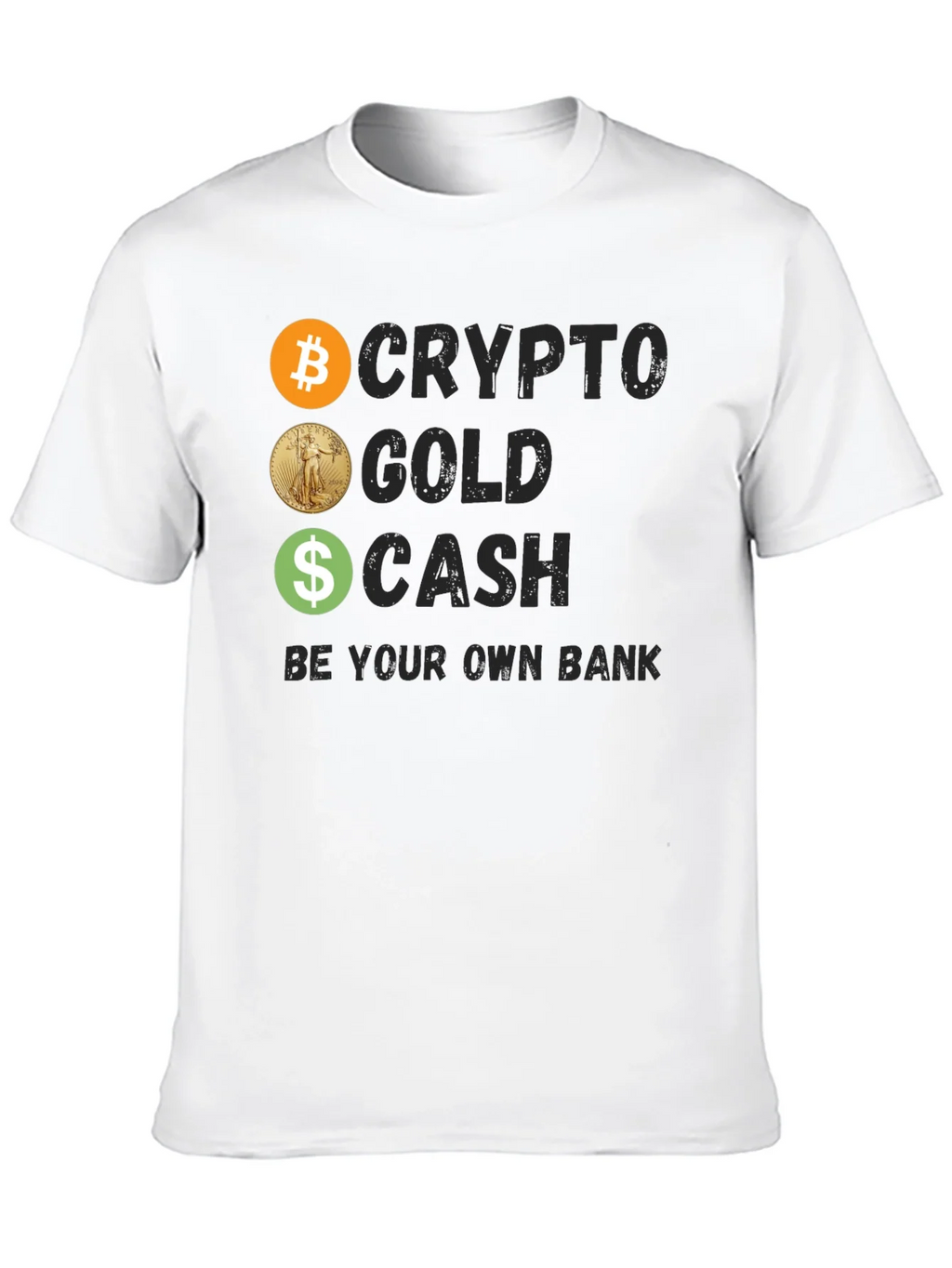 Crypto Gold Cash Tee - Be Your Own Bank product image 9