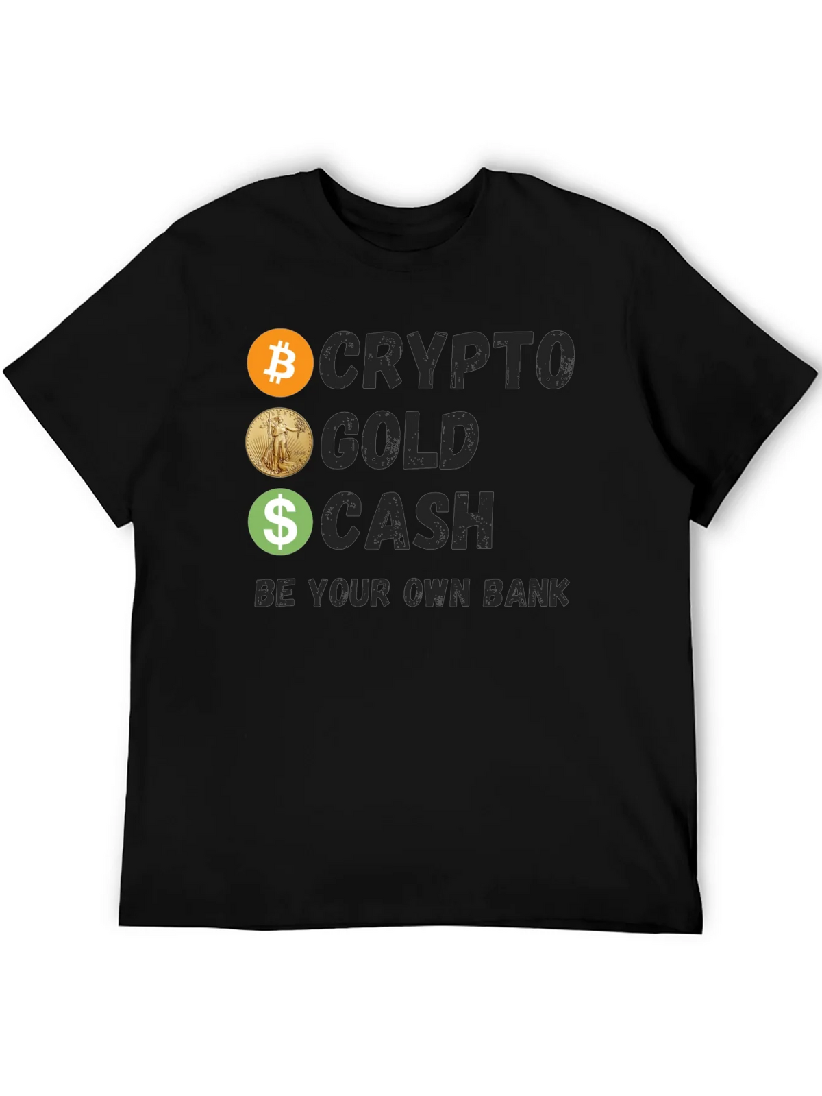 Crypto Gold Cash Tee - Be Your Own Bank product image 5