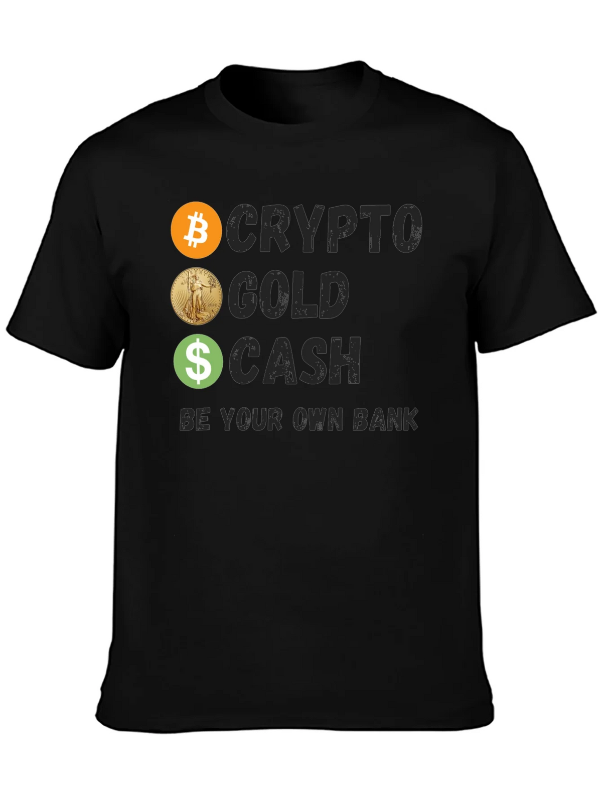 Crypto Gold Cash Tee - Be Your Own Bank product image 3