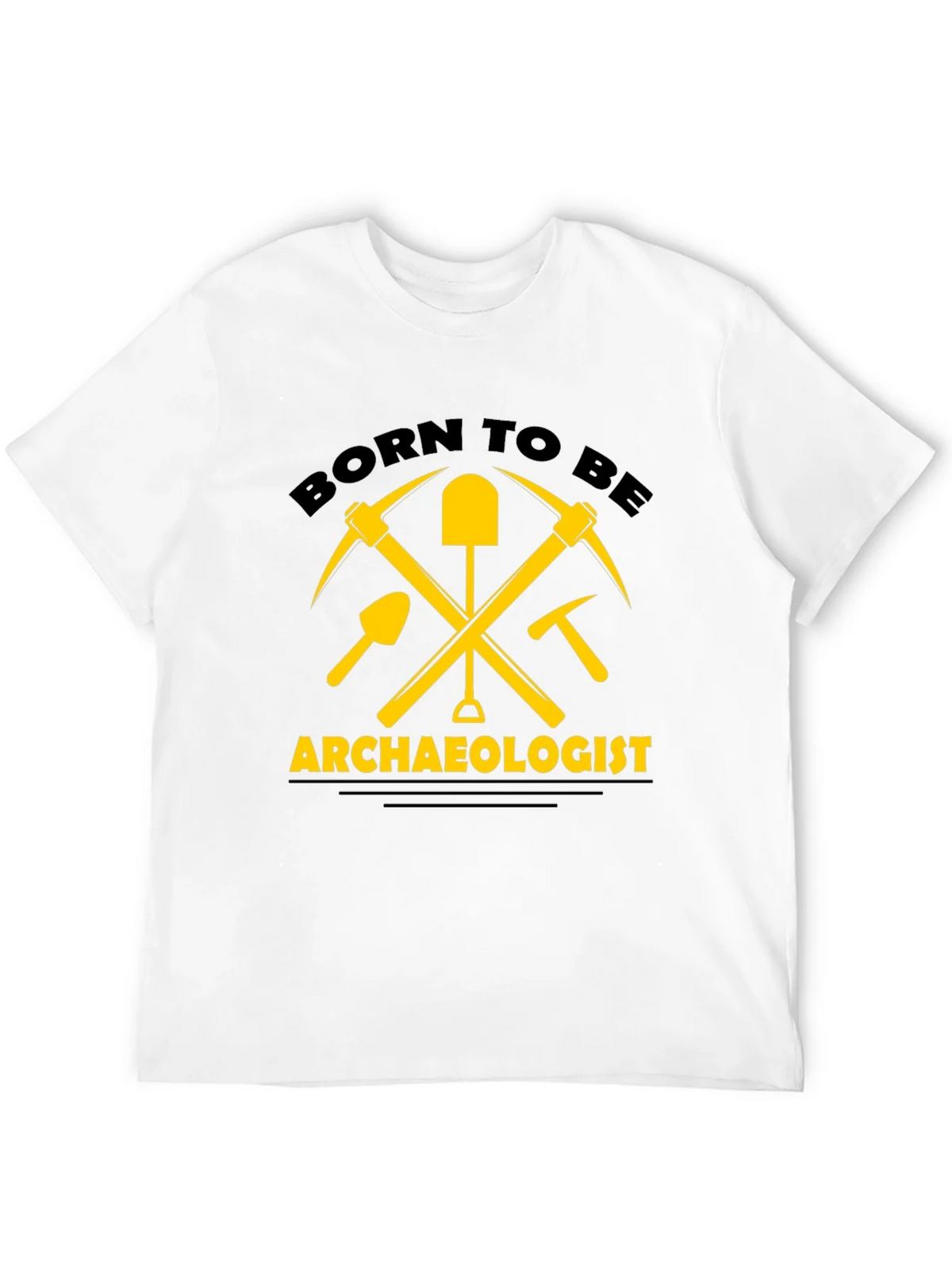 Born to be Archaeologist T-Shirt - Black Cotton product image 11