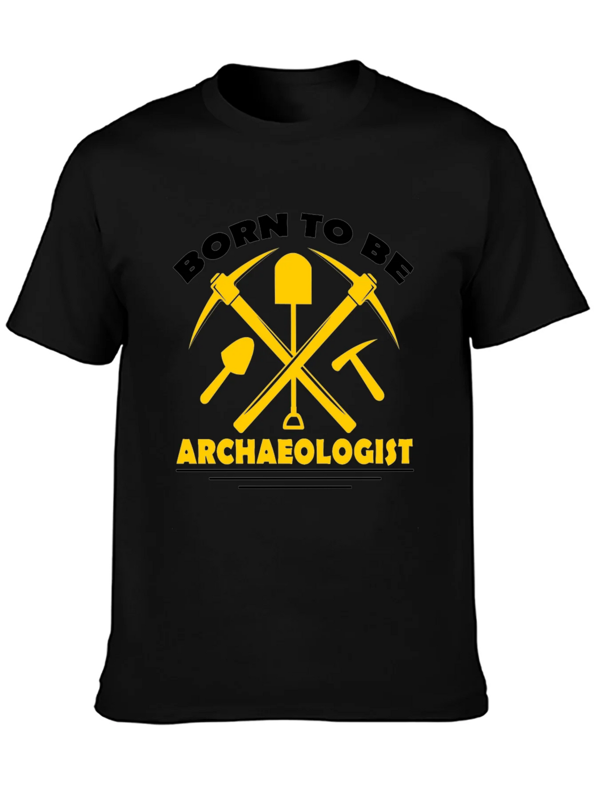 Born to be Archaeologist T-Shirt - Black Cotton product image 3