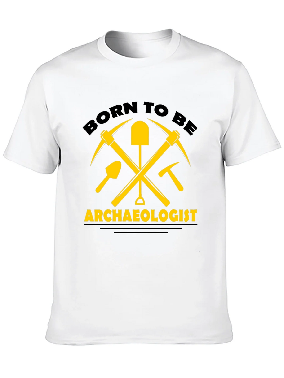 Born to be Archaeologist T-Shirt - Black Cotton product image 9