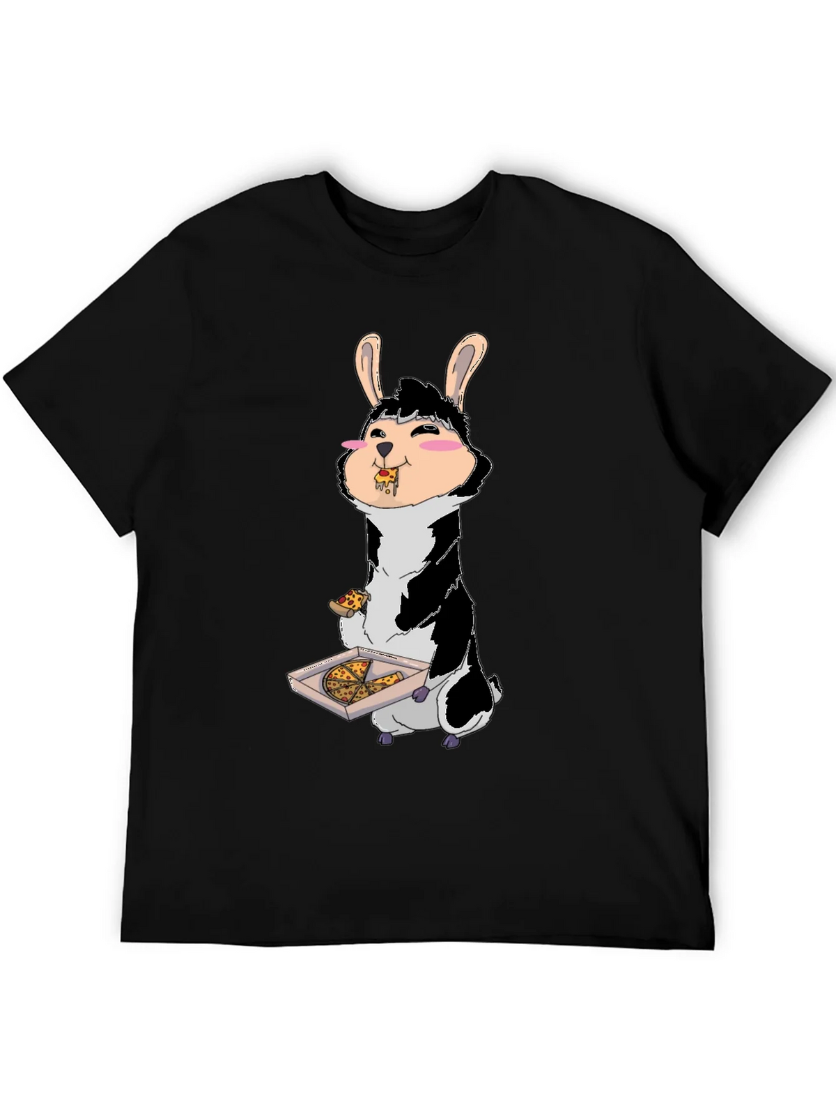 Pizza Eating Bunny T-Shirt product image 5