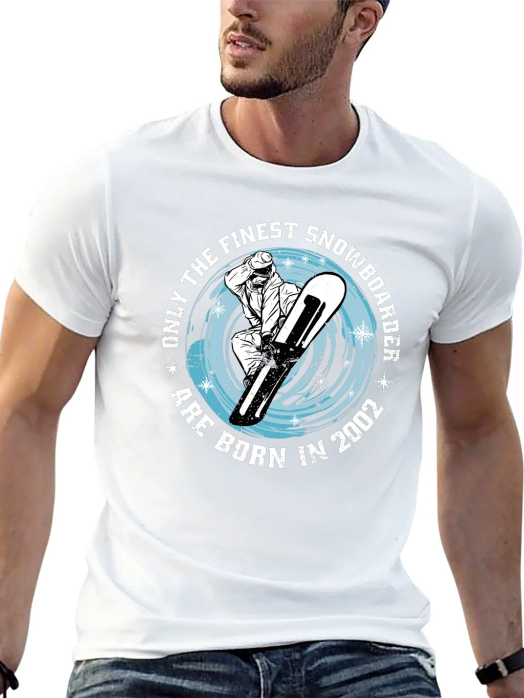 Finest Snowboarder Born in 2002 T-Shirt product image 12