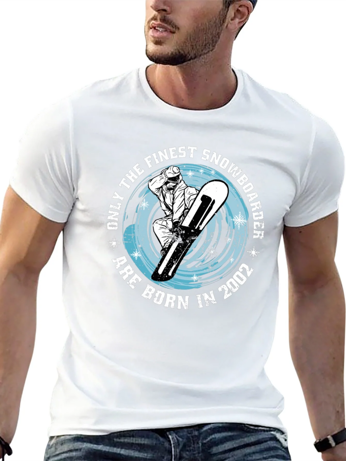 Finest Snowboarder Born in 2002 T-Shirt product image 12