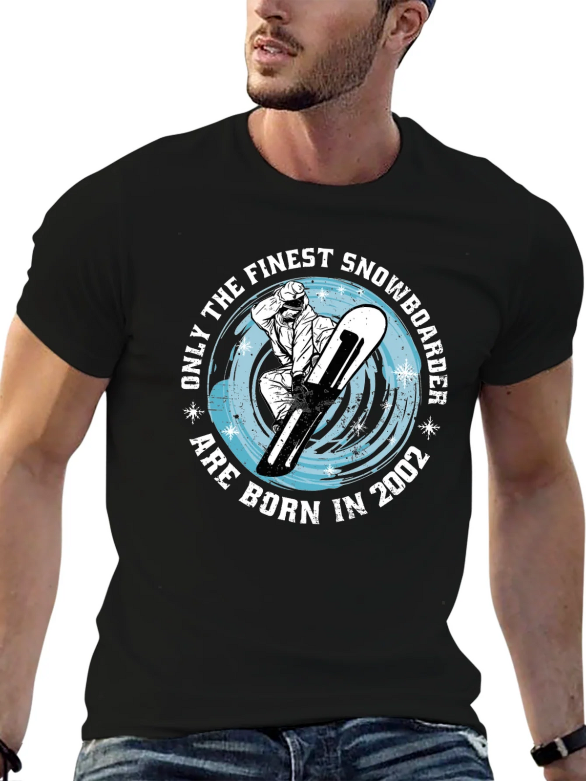 Finest Snowboarder Born in 2002 T-Shirt product image 6
