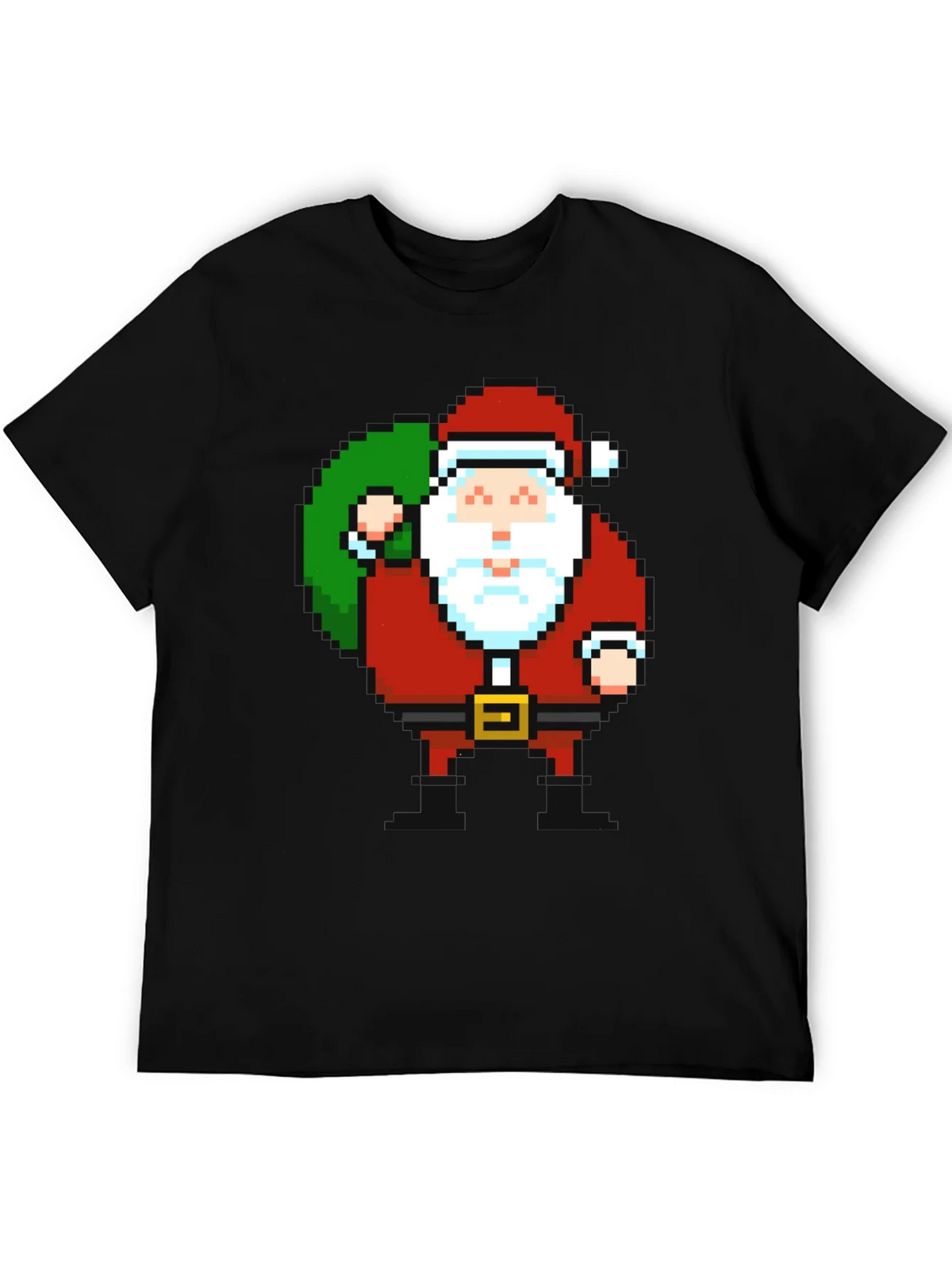 Pixel Santa T-Shirt - Retro Holiday Style product image 5