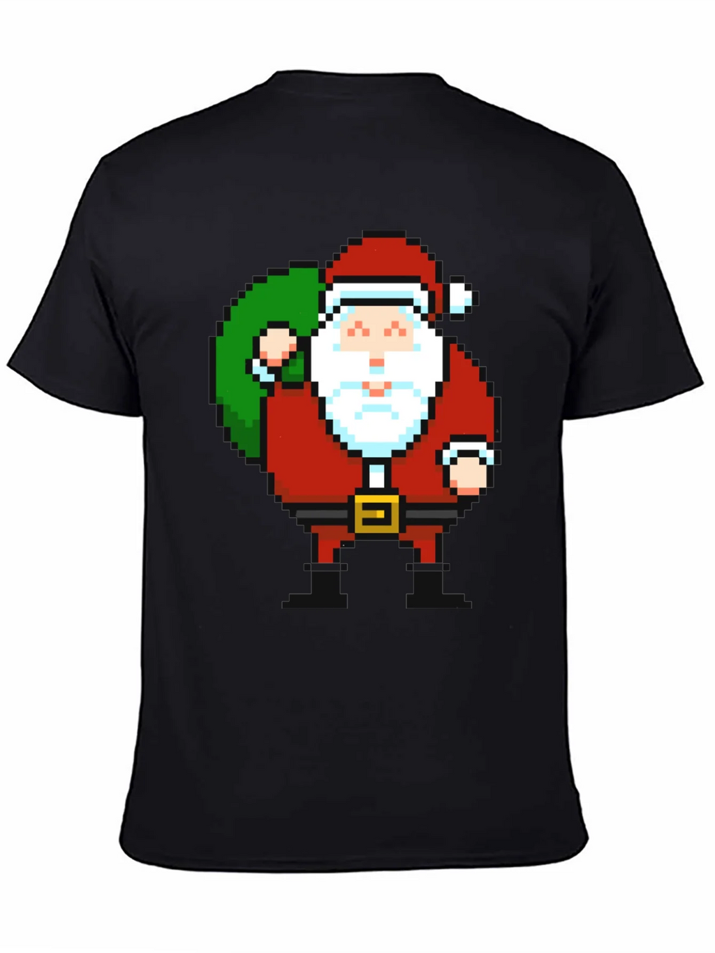 Pixel Santa T-Shirt - Retro Holiday Style product image 4