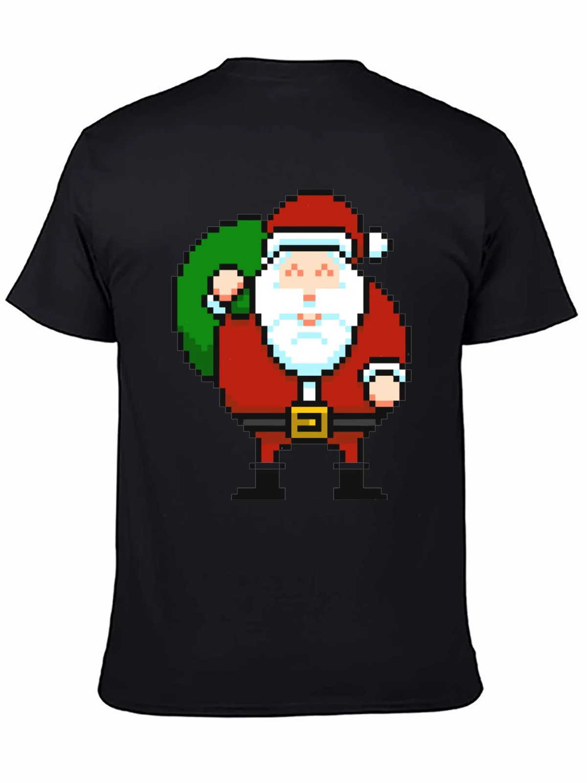 Pixel Santa T-Shirt - Retro Holiday Style product image 4