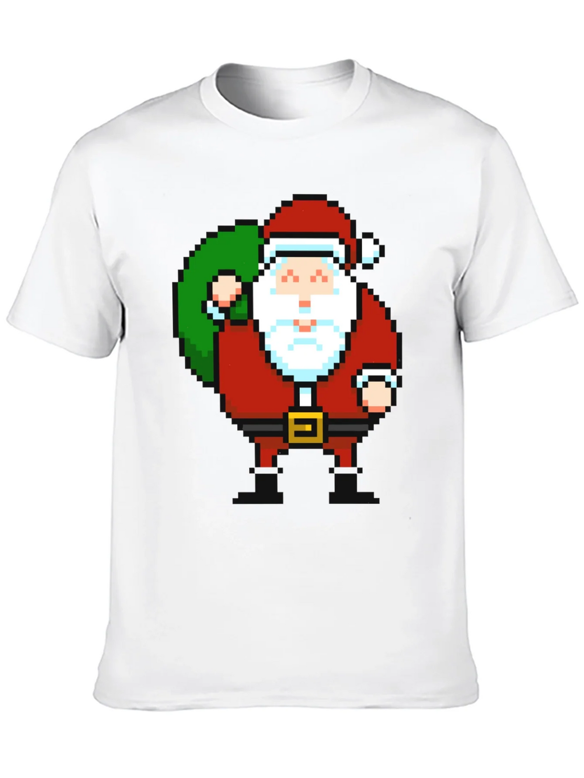 Pixel Santa T-Shirt - Retro Holiday Style product image 9