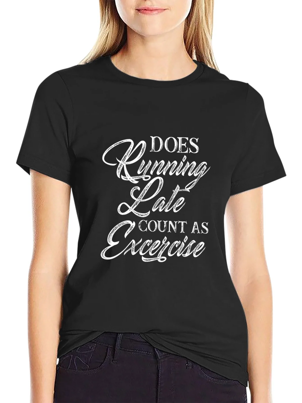Running Late Exercise T-Shirt - Funny Workout Tee product image 2