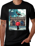 Raven Red Umbrella Black T-Shirt product image 1