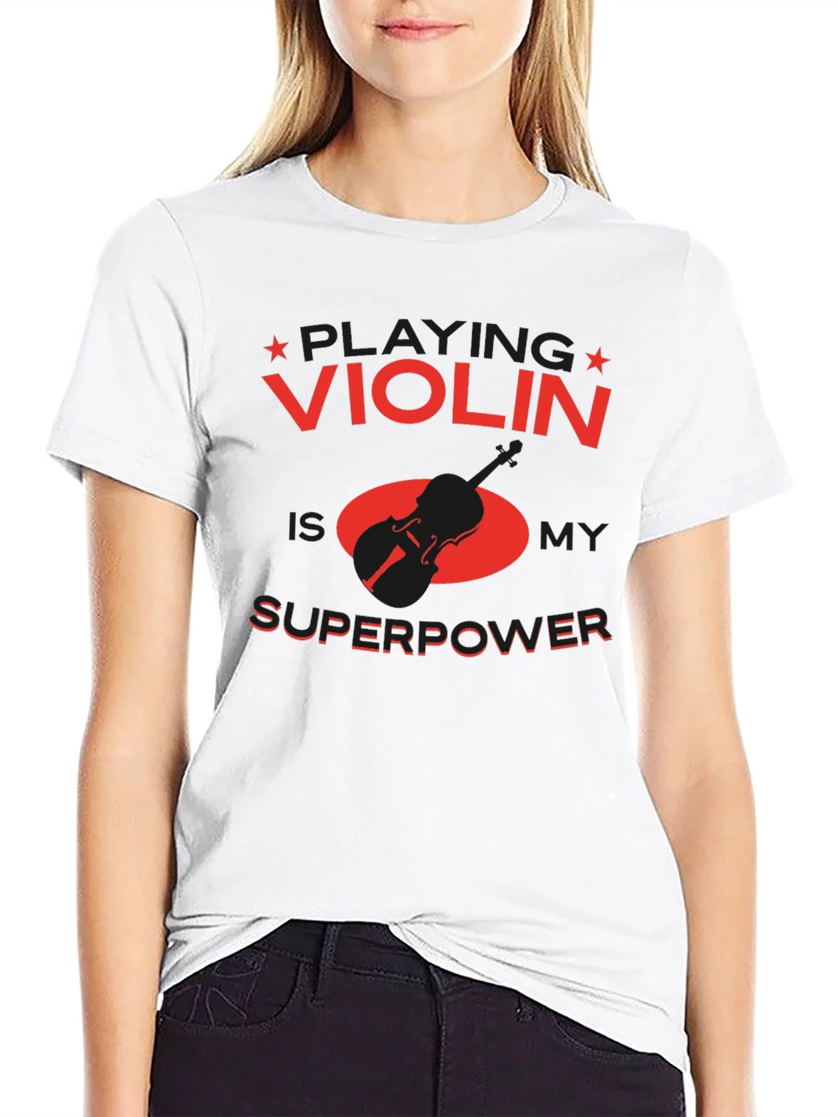 Violin Superpower T-Shirt - Musician Gift product image 8