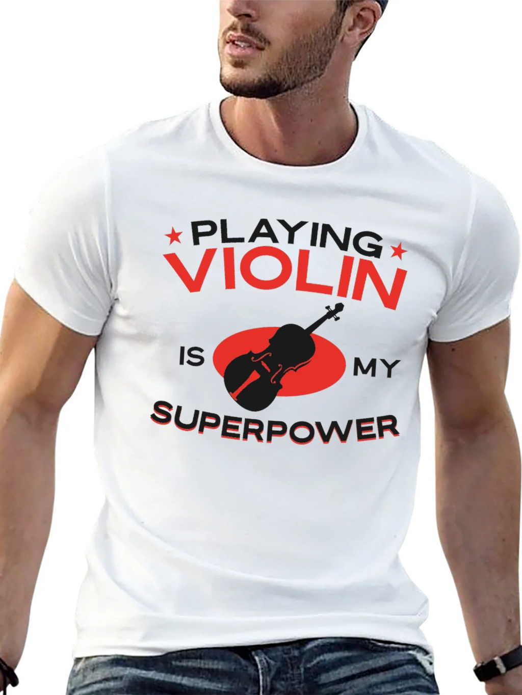 Violin Superpower T-Shirt - Musician Gift product image 12