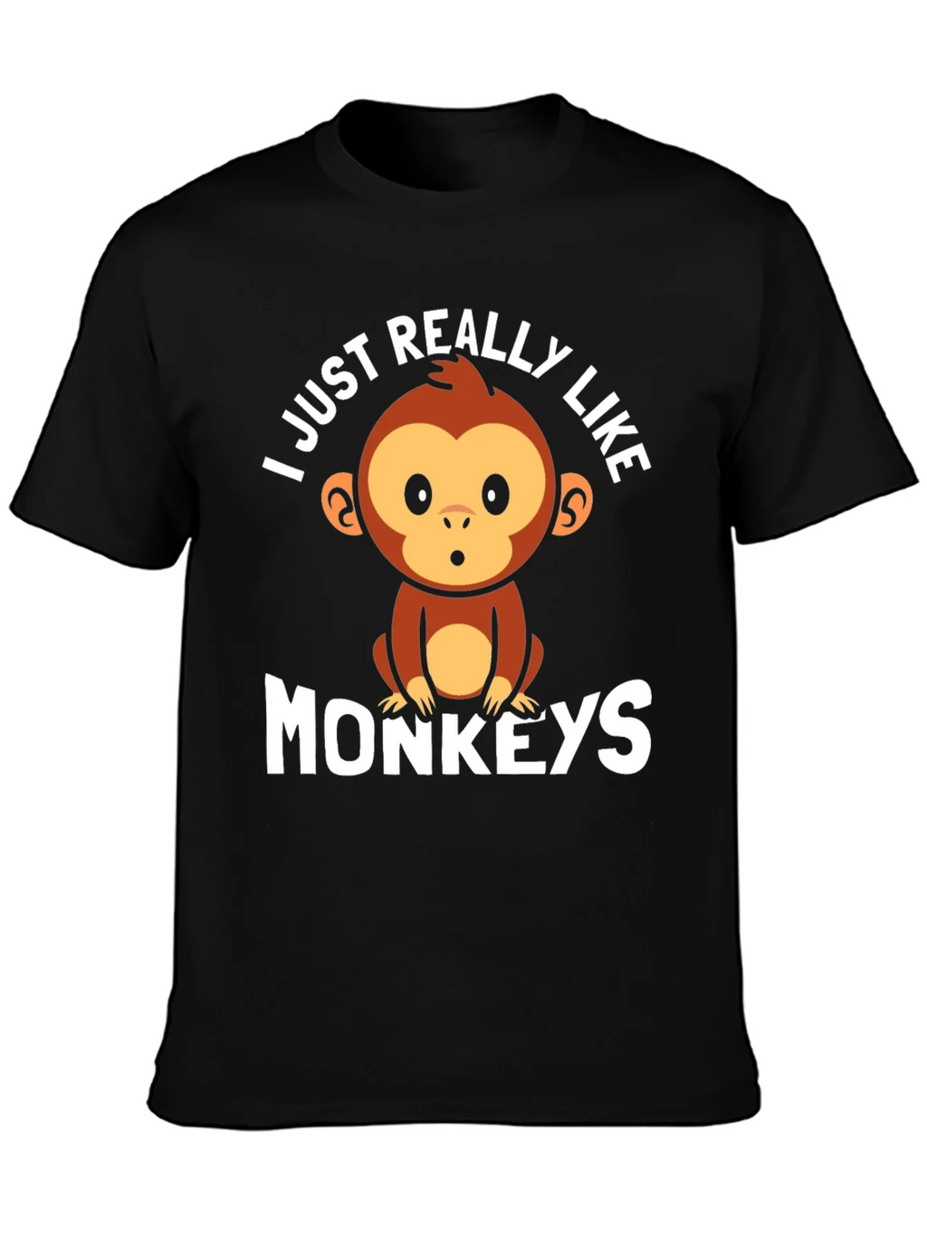 I Just Really Like Monkeys Graphic Tee product image 3