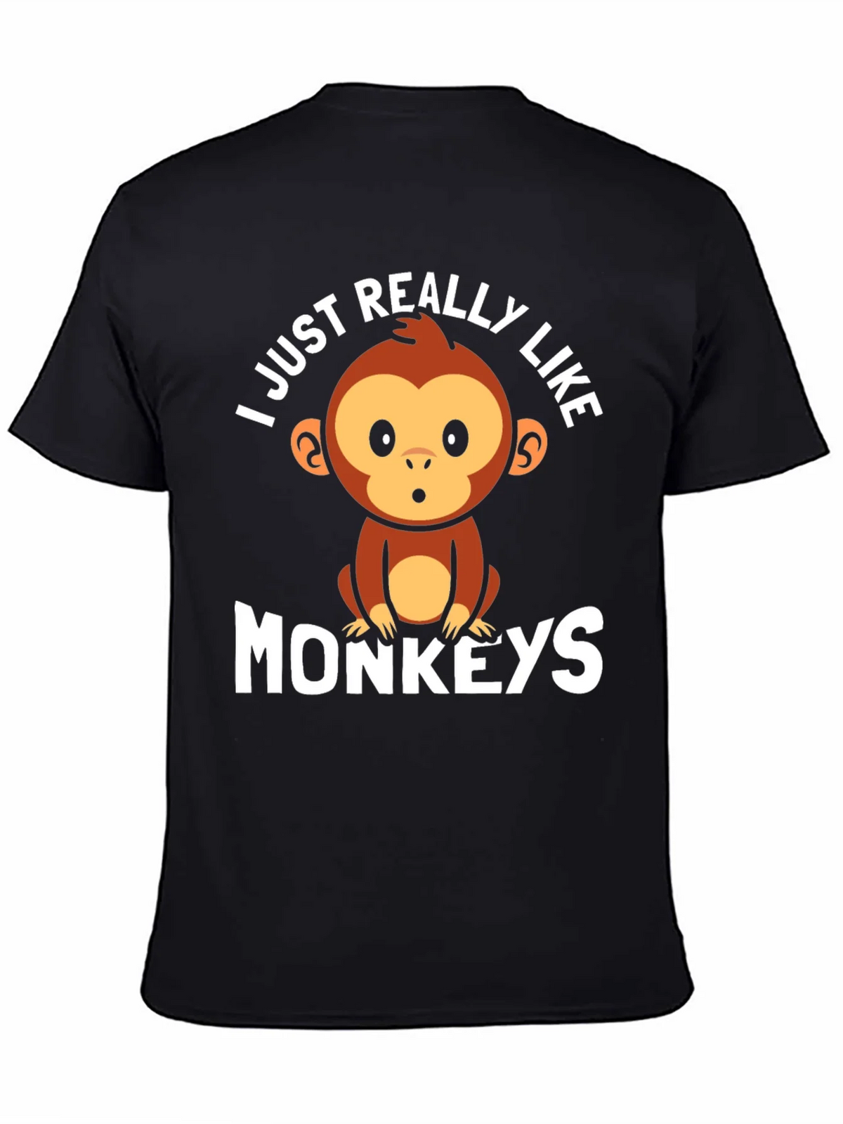 I Just Really Like Monkeys Graphic Tee product image 4