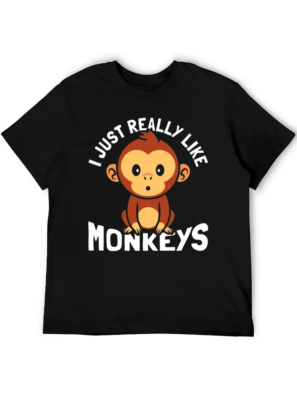 I Just Really Like Monkeys Graphic Tee product image 5