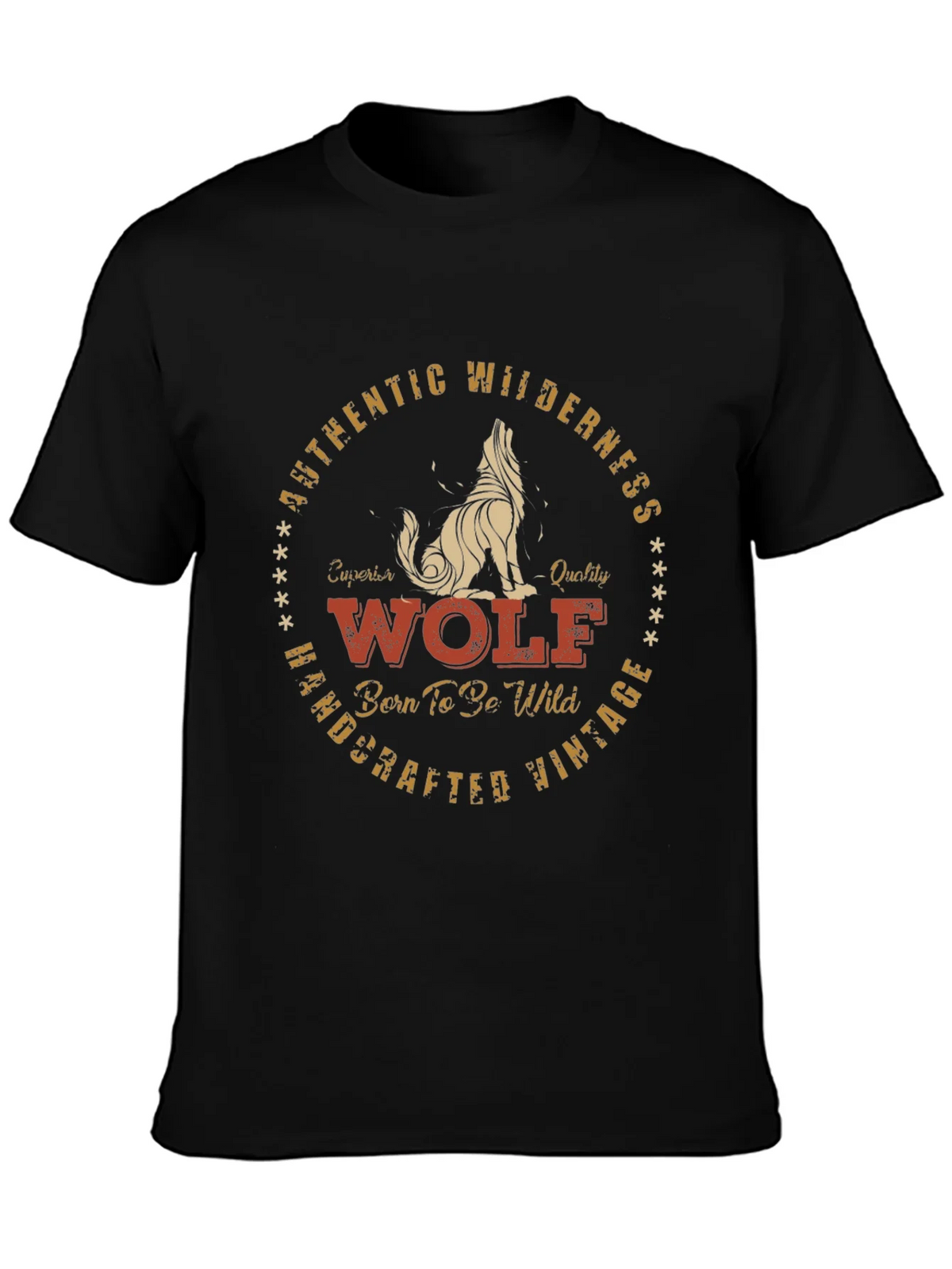 Vintage Wolf Graphic T-Shirt - Authentic Wilderness Design product image 3