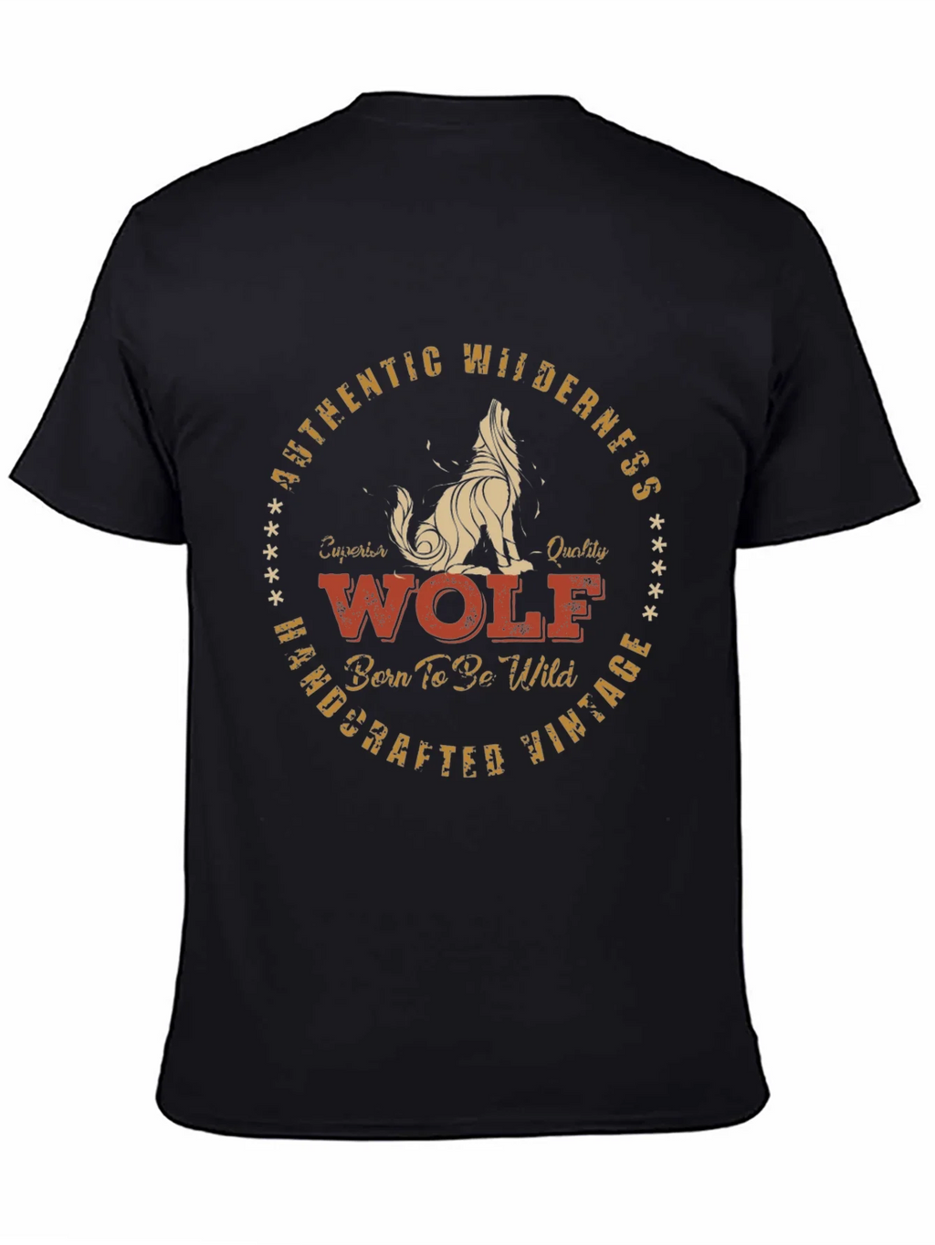 Vintage Wolf Graphic T-Shirt - Authentic Wilderness Design product image 4
