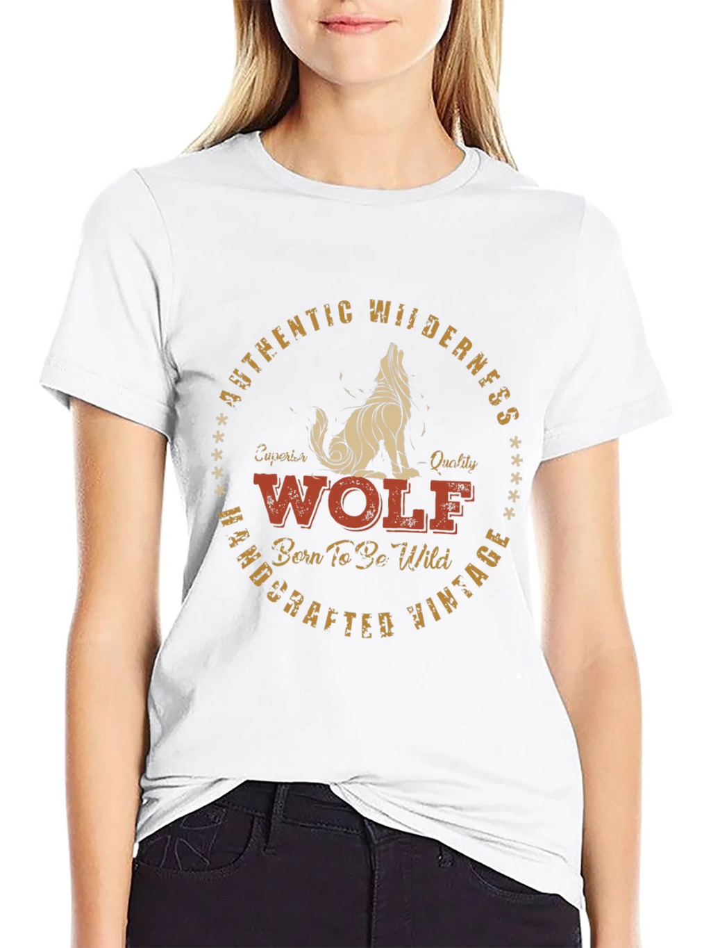 Vintage Wolf Graphic T-Shirt - Authentic Wilderness Design product image 8