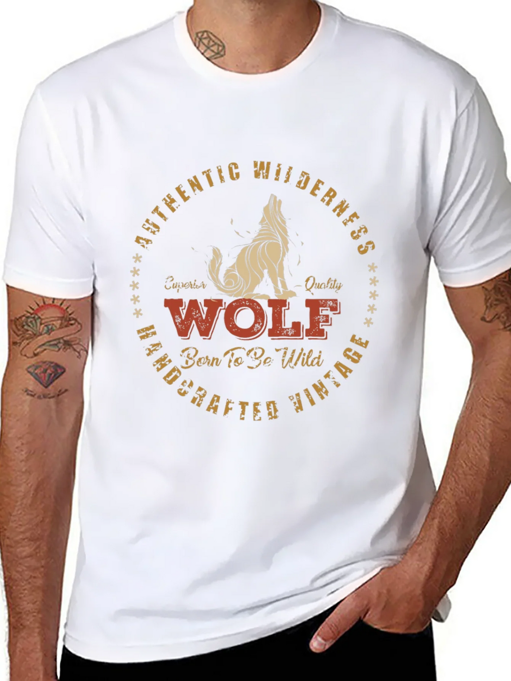 Vintage Wolf Graphic T-Shirt - Authentic Wilderness Design product image 7