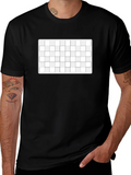 Mens Black T-Shirt with Patterned Design product image 1