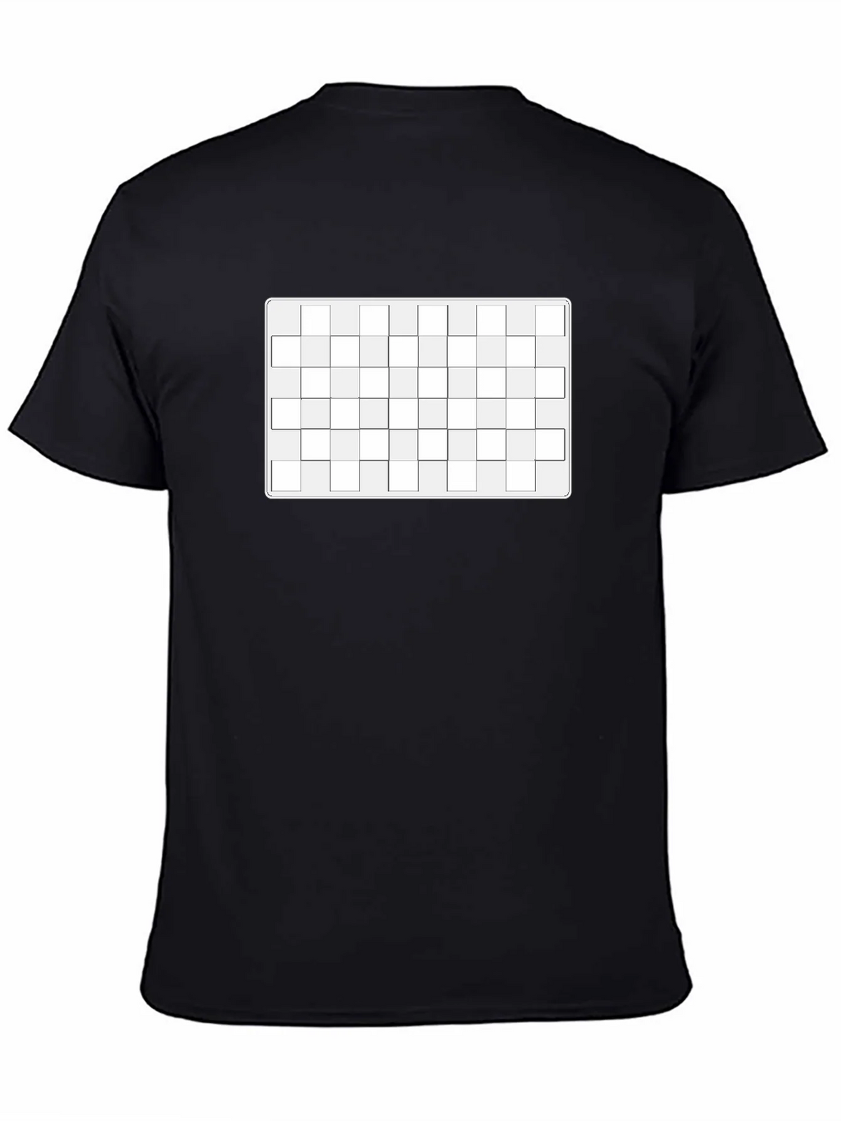 Mens Black T-Shirt with Patterned Design product image 4