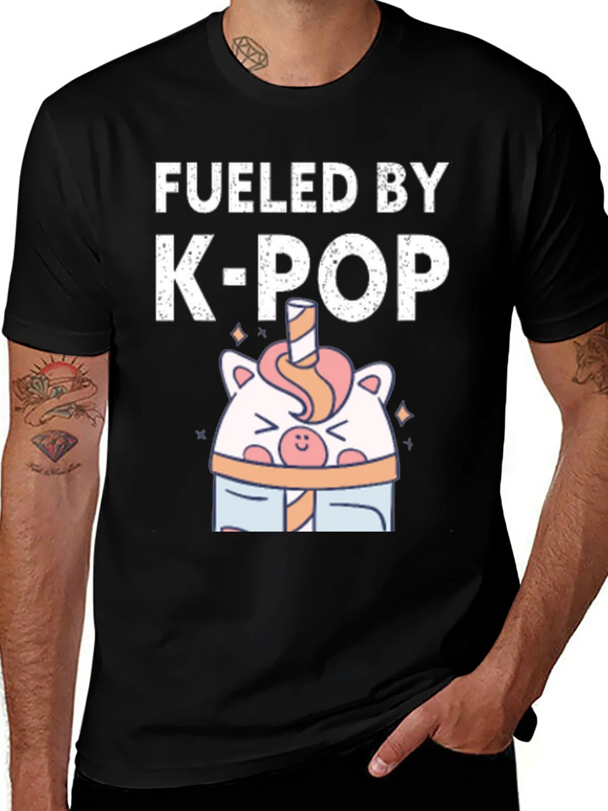 Fueled by K-Pop T-Shirt - Cute Kawaii Style product image 1