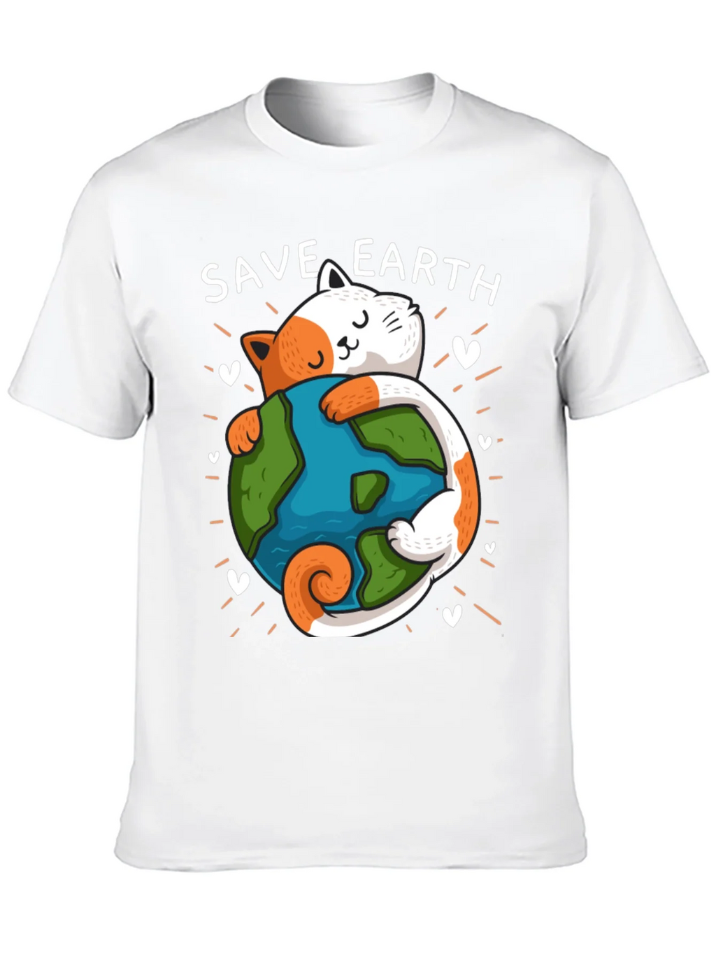 Save Earth Cat T-Shirt - Environmental Awareness Tee product image 9