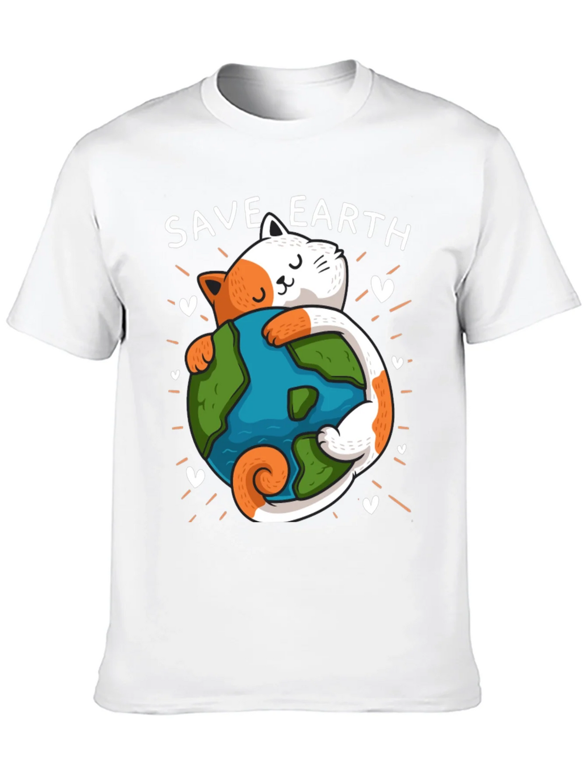 Save Earth Cat T-Shirt - Environmental Awareness Tee product image 9