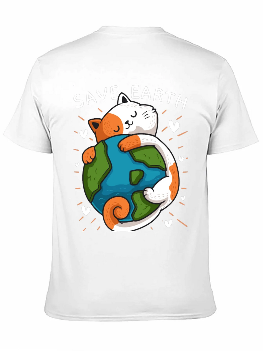Save Earth Cat T-Shirt - Environmental Awareness Tee product image 10