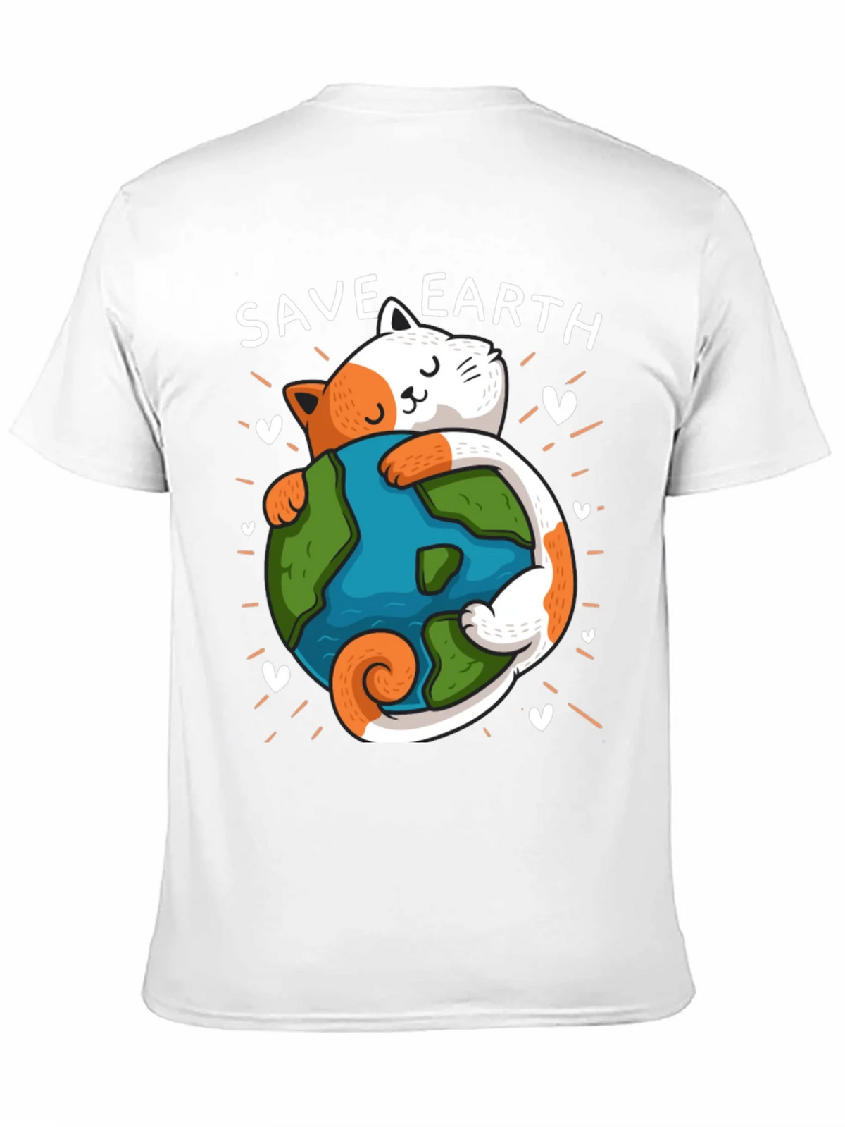 Save Earth Cat T-Shirt - Environmental Awareness Tee product image 10