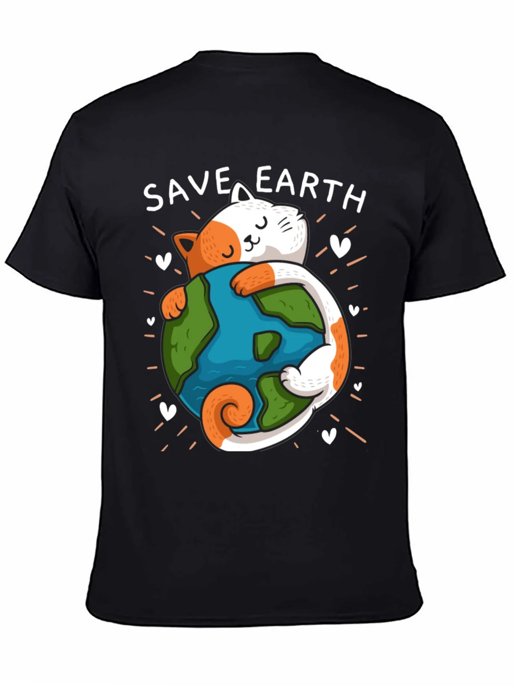 Save Earth Cat T-Shirt - Environmental Awareness Tee product image 4