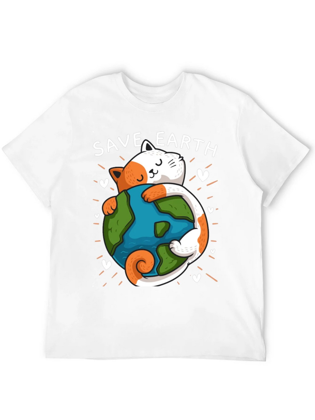 Save Earth Cat T-Shirt - Environmental Awareness Tee product image 11