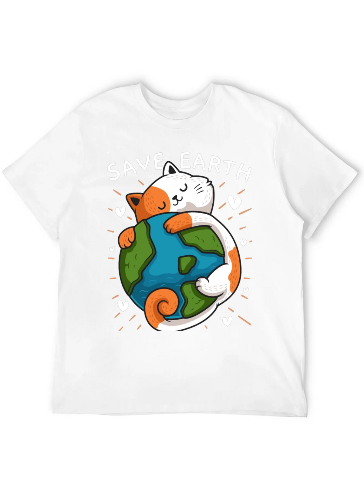 Save Earth Cat T-Shirt - Environmental Awareness Tee product image 11