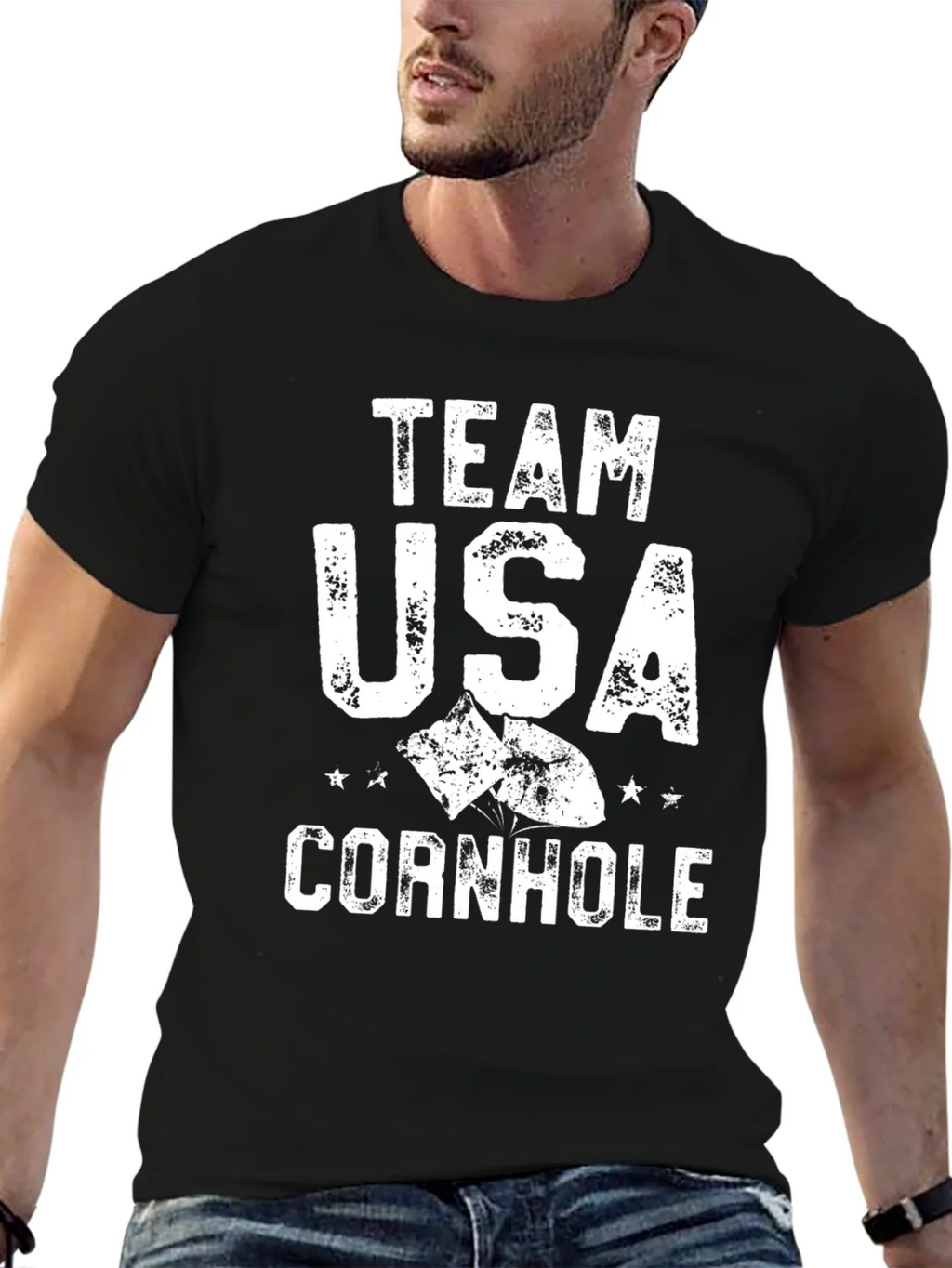 Team USA Cornhole T-Shirt product image 6